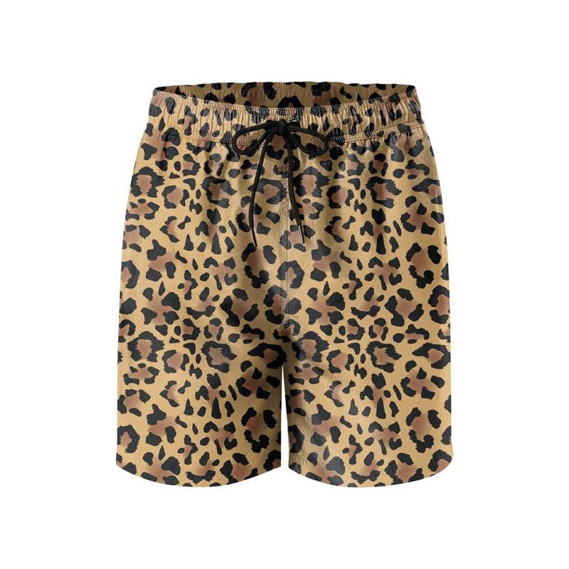 Trunks Board Surf - Mode Luipaard 3d Print Strandshort Heren